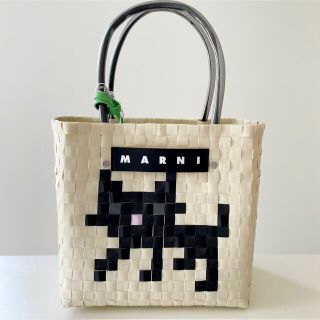 Marni - マルニ マーケット アニマルバスケット バッグ ブラック