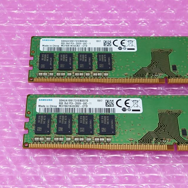 Samsung 16GB (8GBx2) DDR4-2666 #988 1