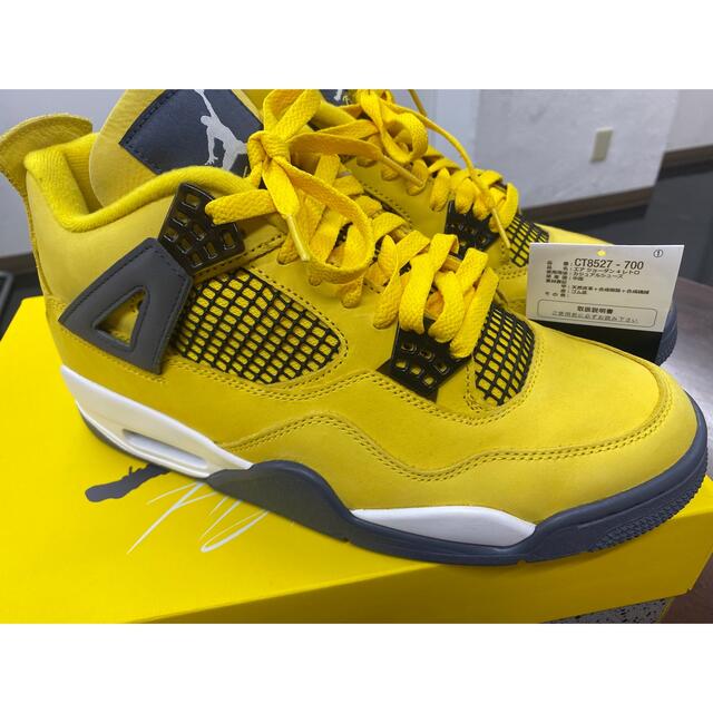 極美品 NIKE AIR JORDAN 4 RETRO TOUR YELLOW