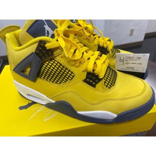 ナイキ(NIKE)の極美品 NIKE AIR JORDAN 4 RETRO TOUR YELLOW(スニーカー)