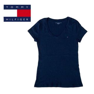 トミーヒルフィガー(TOMMY HILFIGER)のTOMMY HILFIGER Tシャツ　トミー　黒　ブラック　ワンポイント　M(Tシャツ(半袖/袖なし))