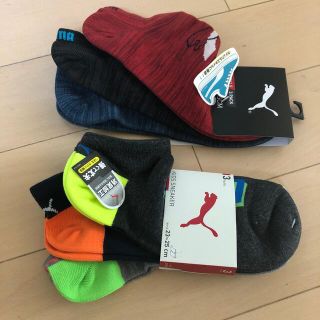 プーマ(PUMA)のプーマ　靴下　3足×2  23-25センチ　キッズ(靴下/タイツ)