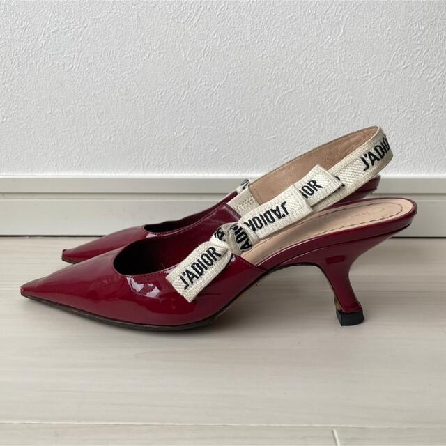 のパンプス Christian 赤 エナメル Diorの通販 by zooizooi