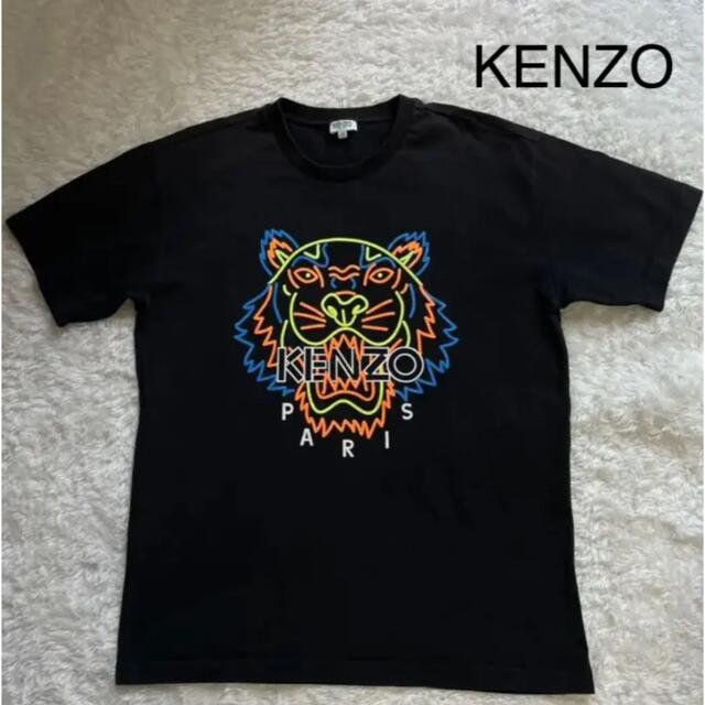 KENZO Tシャツ　半袖　タイガー　虎　プリント　黒　人気デザイン | フリマアプリ ラクマ