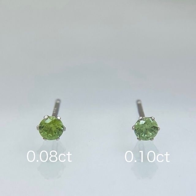 新品 デマントイドガーネット ピアス 0.08ct/0.10ct | elearning