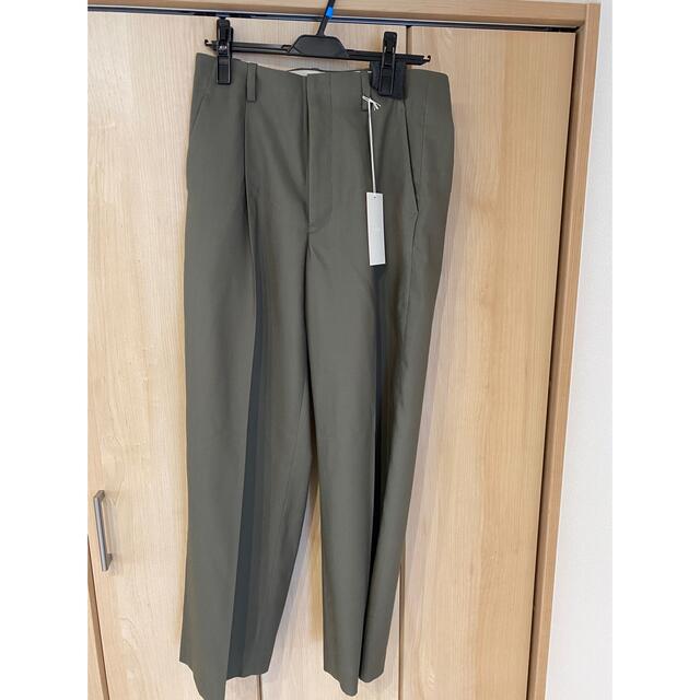 リドム  VISCOSE STRAIGHT SLACKS KHAKI 22ss