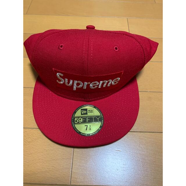 Supreme New Era $1M Metallic Box Logo Cap Green Fitted 7 3/8 