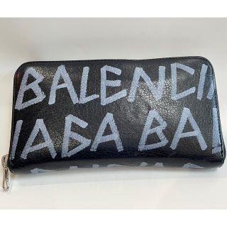 バレンシアガ(Balenciaga)のBALENCIAGA グラフィティ　ラウンドファスナー　ウォレット(長財布)