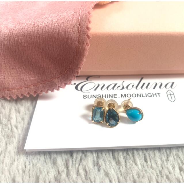 ✴︎enasoluna✴︎ファンシードロップ ターコイズアクセサリー