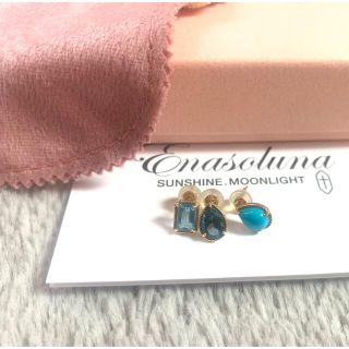 エナソルーナ(Enasoluna)の✴︎enasoluna✴︎ファンシードロップ ターコイズ(ピアス)