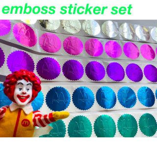 🇺🇸🍔emboss sticker set🍔🇺🇸(シール)