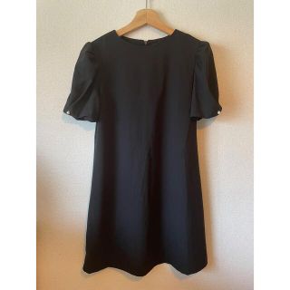 ザラ(ZARA)のZARA ワンピース　パフスリー　xs(ひざ丈ワンピース)