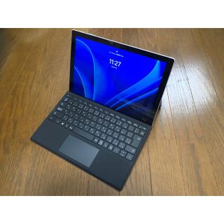 マイクロソフト(Microsoft)のSurface Pro 7 Core-i5/8G/128G/プラチナ/カバー(タブレット)