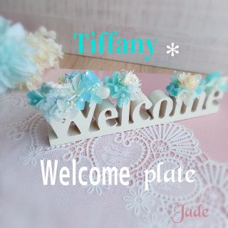 大人気!!! Tiffany Blue❁WELCOMEプレート✲*ﾟハンドメイド(その他)