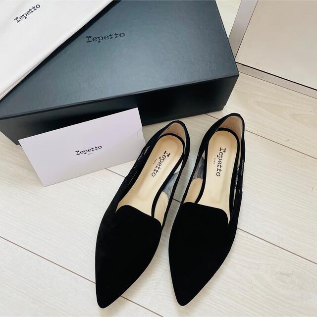 新品 repetto レペット 39 スエード レース パンプス 定49500円 ...