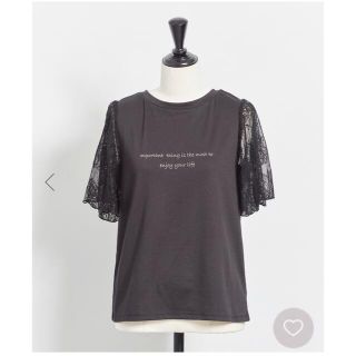 ノエラ(Noela)の【新品、タグ付き】 Noela レース袖ロゴTシャツ(Tシャツ(半袖/袖なし))