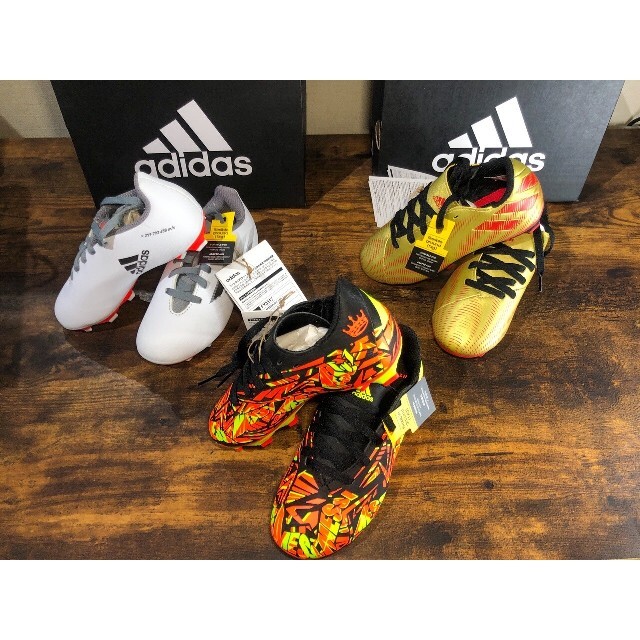 【3足セット】adidas アディダス サッカー シューズ スパイク 17cm