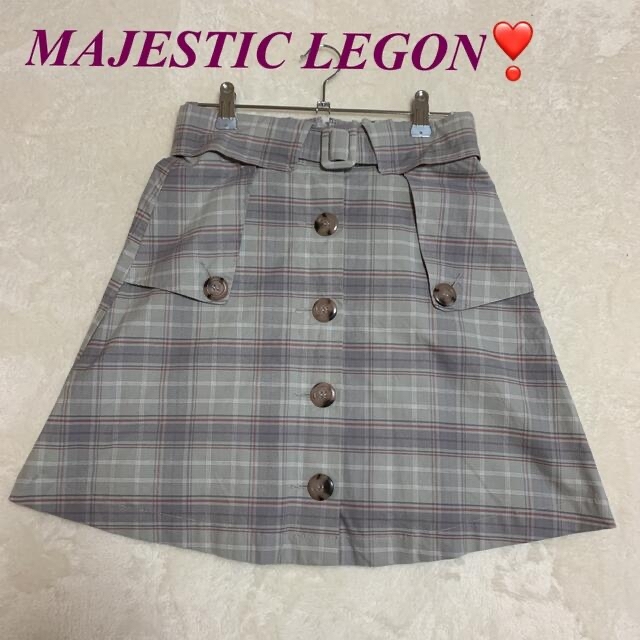 MAJESTIC LEGON(マジェスティックレゴン)の【美品】MAJESTIC LEGON♡レディーススカート/チェック柄 レディースのスカート(ミニスカート)の商品写真