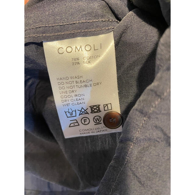 COMOLI(コモリ)のcomoli 21ss コットンシルクプルオーバーシャツ　サイズ2  メンズのトップス(シャツ)の商品写真