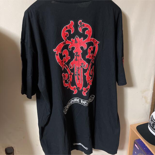 トップスCHROME HEARTS Dagger tee tシャツ XXL クロス　黒