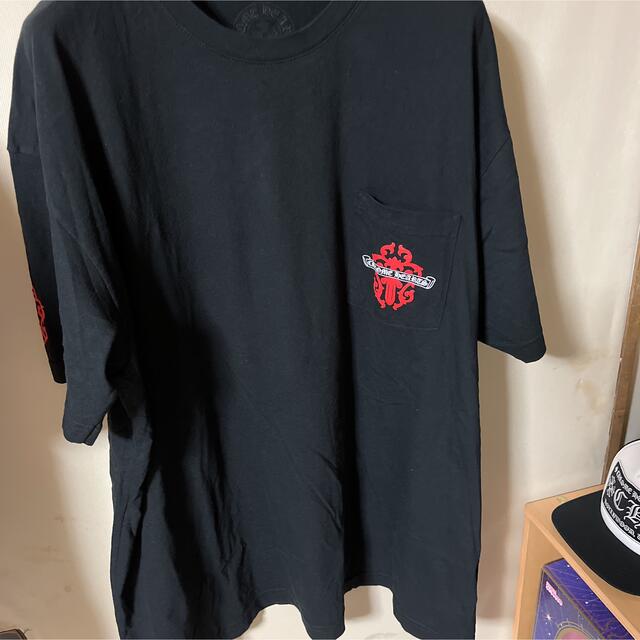 Chrome Hearts(クロムハーツ)のCHROME HEARTS Dagger tee tシャツ XXL クロス　黒 メンズのトップス(Tシャツ/カットソー(半袖/袖なし))の商品写真