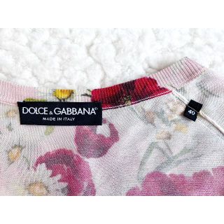 DOLCE&GABBANA　極美品　ポピー×デイジー　カーディガン　40