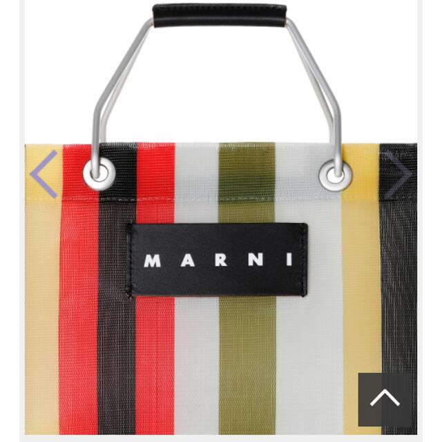 Marni(マルニ)のMARNI ストライプバッグミニ　イノックスグレー レディースのバッグ(トートバッグ)の商品写真