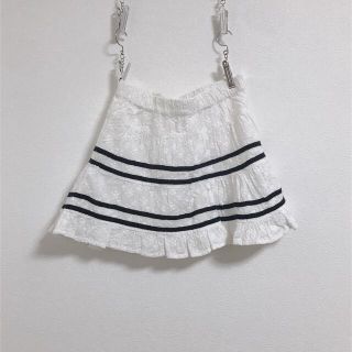 ベビーギャップ(babyGAP)のbabyGAP   刺繍 フレアスカート  ミニスカート(スカート)