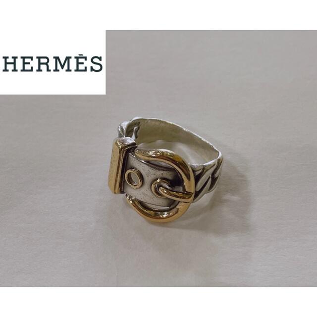 Hermes(エルメス)のエルメス HERMES ブックルセリエ コンビカラー 12号 SV925×K18 レディースのアクセサリー(リング(指輪))の商品写真