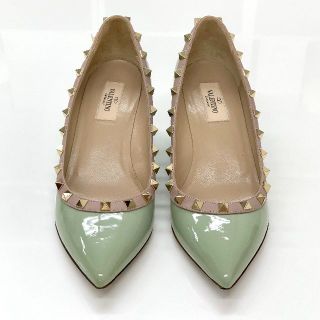 VALENTINO - 4226 ヴァレンティノ ロックスタッズ パテント ウェッジ