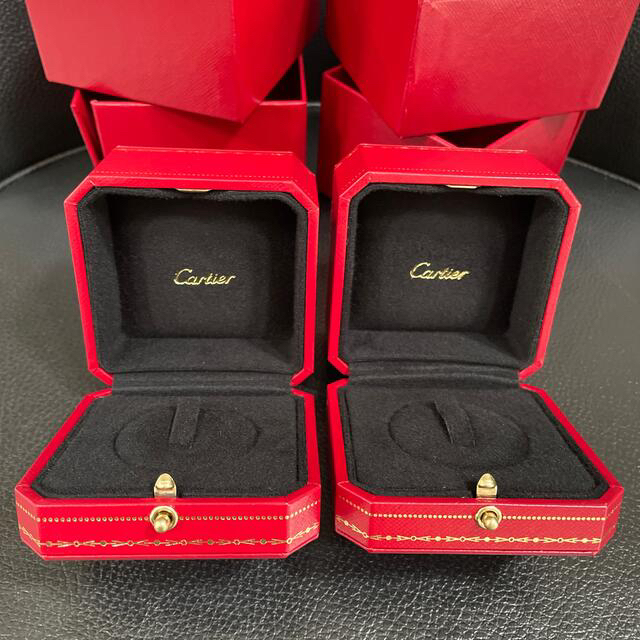 履き心地◎ カルティエ Cartier リング ケース 箱のみ 空き箱 3個