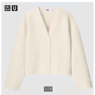 ユニクロ(UNIQLO)のUNIQLO U メリノブレンドショートカーディガン(カーディガン)