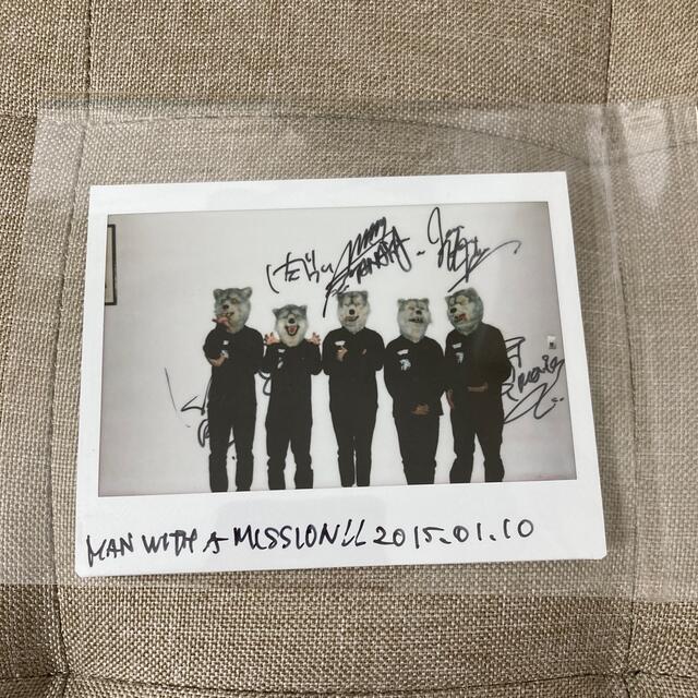 MAN WITH A MISSION マンウィズ　サイン入りポラロイド