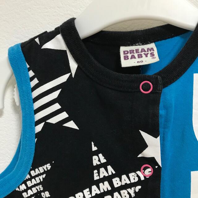 DREAMBABYS(ドリームベイビーズ)のDREAM BABYS  ノースリーブ  ロンパース タンクトップ キッズ/ベビー/マタニティのベビー服(~85cm)(ロンパース)の商品写真