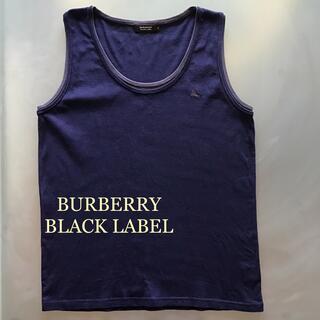 バーバリーブラックレーベル(BURBERRY BLACK LABEL)のバーバリーブラックレーベル カットソー ノースリーブ　サイズ3(Tシャツ(半袖/袖なし))