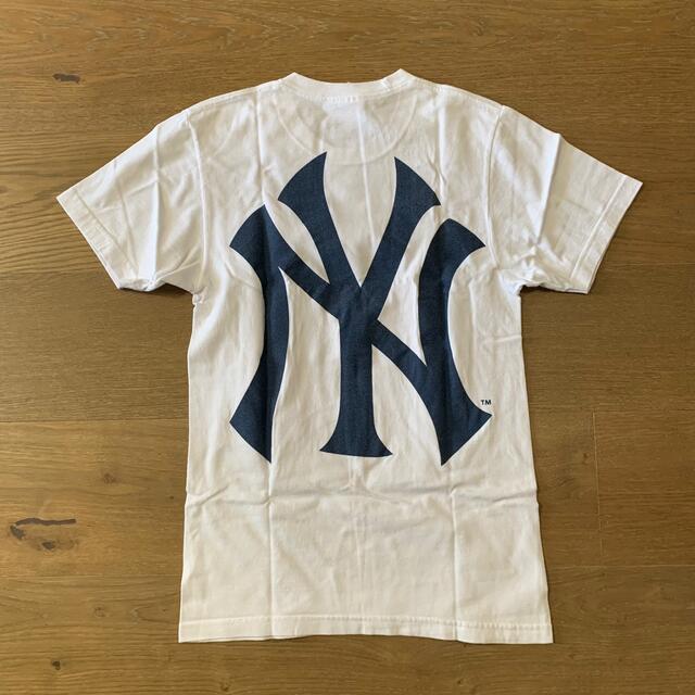 シュプリーム×ニューヨークヤンキース  ボックスロゴ 半袖 Tシャツ 白シャツ