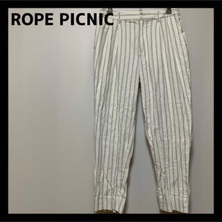 ロペピクニック(Rope' Picnic)のROPE PICNIC レディース ストライプ パンツ ホワイト S(カジュアルパンツ)