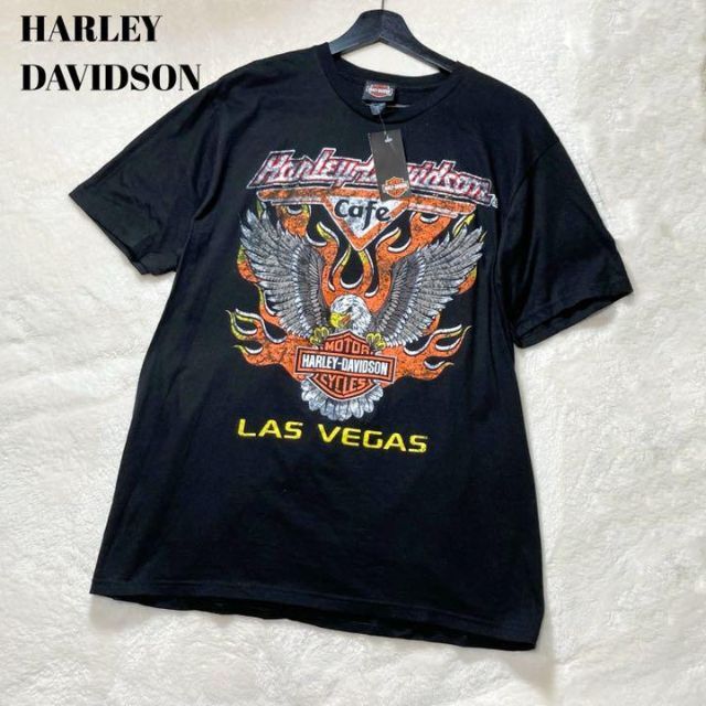 国内正規□ ハーレー ダビッドソン ラスベガス 古着 ブラック Tシャツ