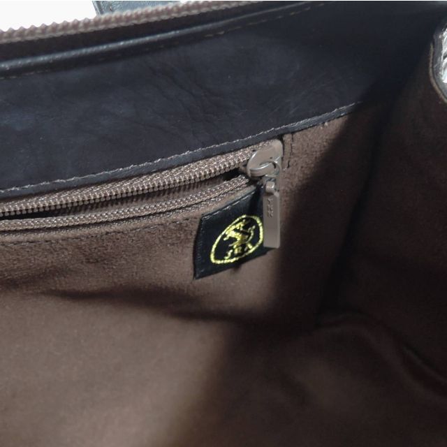 JRA 公認 マット ソフト クロコレザー ハンドバッグ ボストンバッグ レディースのバッグ(ハンドバッグ)の商品写真