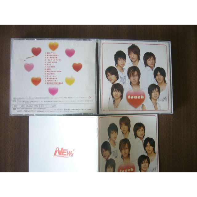 NewS /ファーストアルバム「touch」初回生産限定盤(CD+DVD)の NewS /ファーストアルバム「touch」初回生産限定盤(CD+DVD)の