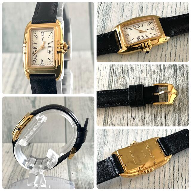 電池交換済み】Yves Saint Laurent 腕時計 レクタンギュラ - 腕時計