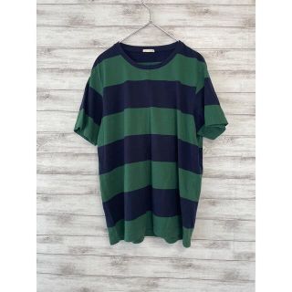 ジーユー(GU)のGU ジーユー　ボーダーTシャツ　オシャレ　メンズ　大きいサイズ　XLサイズ(Tシャツ/カットソー(半袖/袖なし))