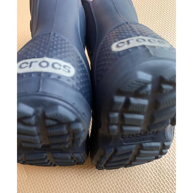 crocs(クロックス)の専用　クロックス　長靴　c6 14㎝　ネイビー　紺色 キッズ/ベビー/マタニティのベビー靴/シューズ(~14cm)(長靴/レインシューズ)の商品写真