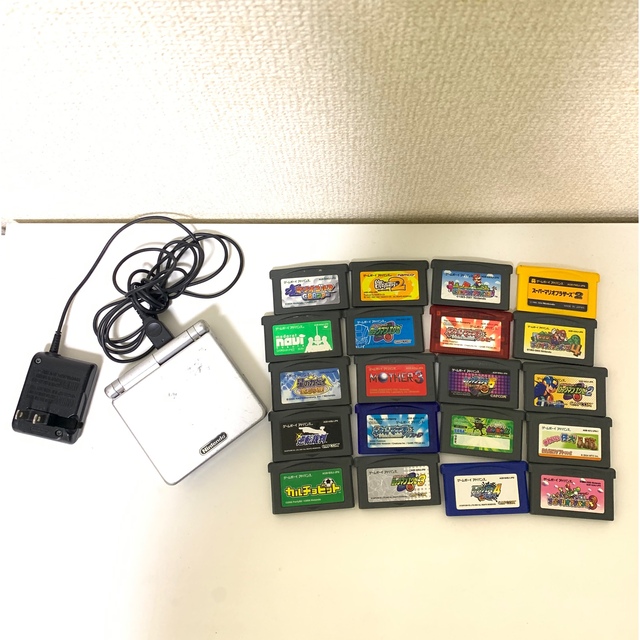 携帯用ゲームソフトゲームボーイアドバンスSP本体＋ソフト20本MOTHER3込　USEDジャンク品