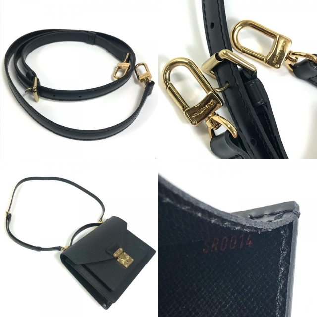 【本物保証】 ルイヴィトン LOUIS VUITTON エピ モンソー 2WAY バッグ ノワール M52122