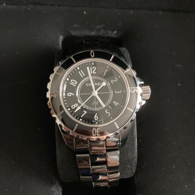 CHANEL J12 H0682 美品 シャネル ブラックセラミッククォーツ - 腕時計