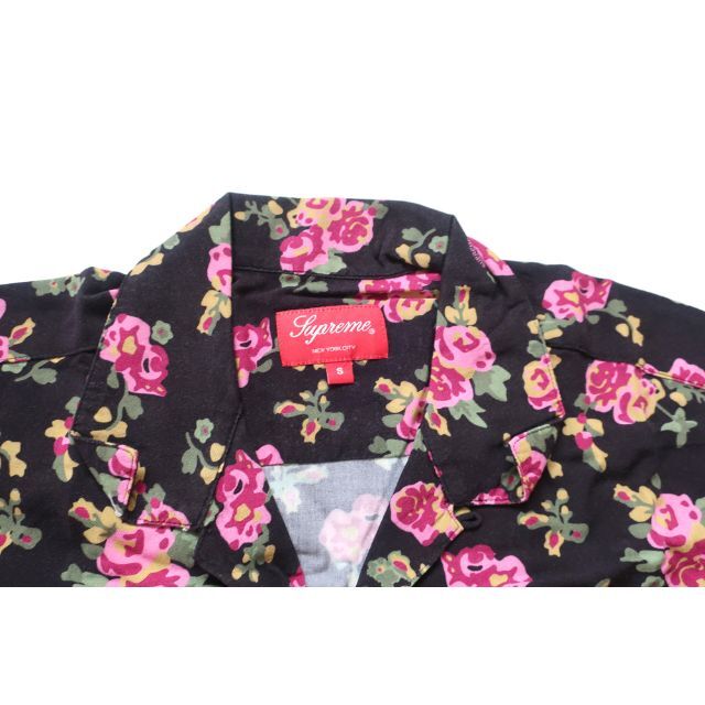 【L】Supreme Floral Rayon S/S Shirt Black