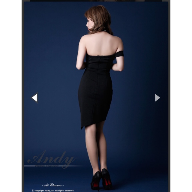 Andy(アンディ)のAndy ミニドレス　キャバドレス　ブルー レディースのフォーマル/ドレス(ミニドレス)の商品写真