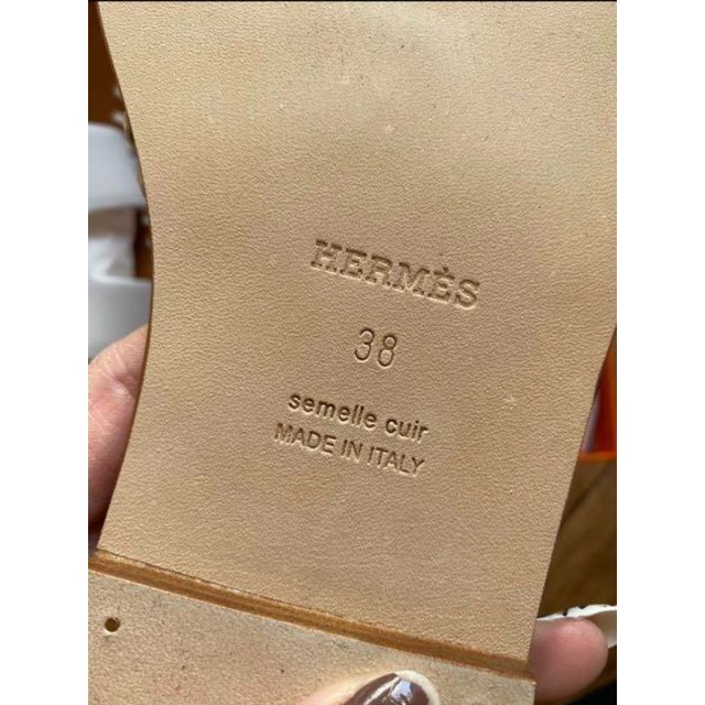 HERMES サンダル 《オラン》 トレッセ　カーフ38サイズ