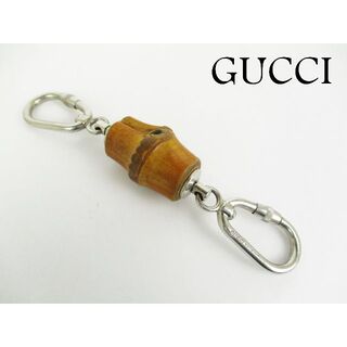 グッチ(Gucci)のグッチ ロゴ バンブー キーホルダー キーリング バッグ チャーム イタリア製(キーホルダー)